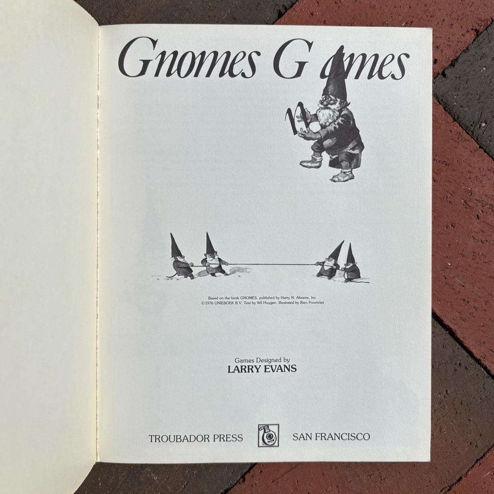 1980 Gnomes Games Trolls Gnome Puzzles Tricks Magic Word Search Fey Larry Evans - Picture 10 of 12